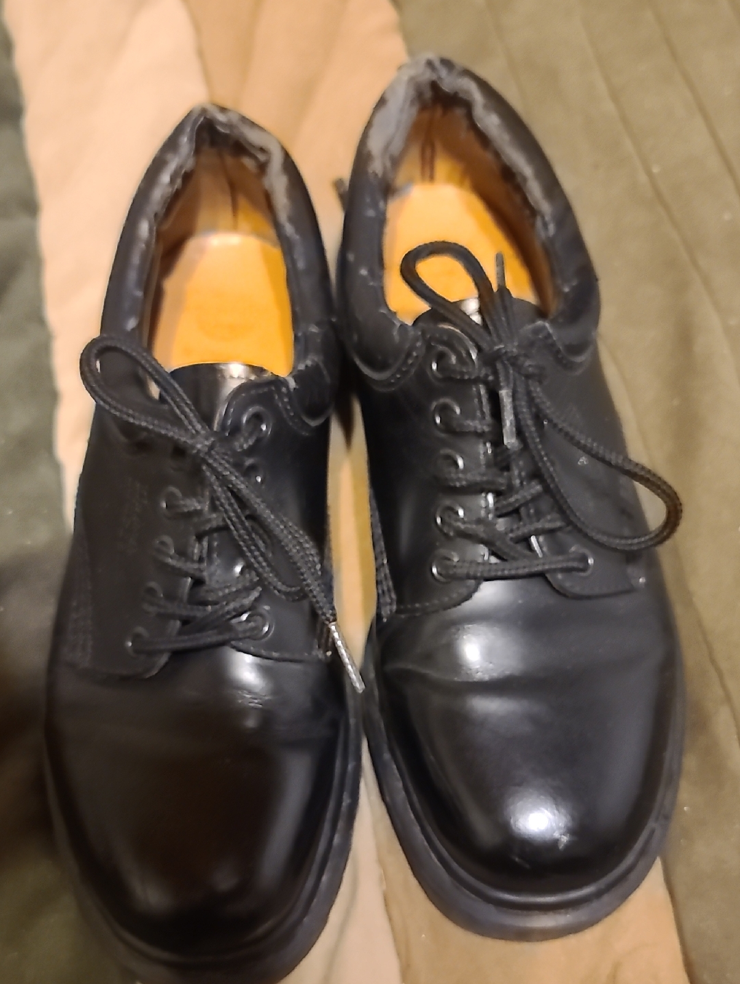 Dr. Martens Black Leather Lace-Up Oxfords